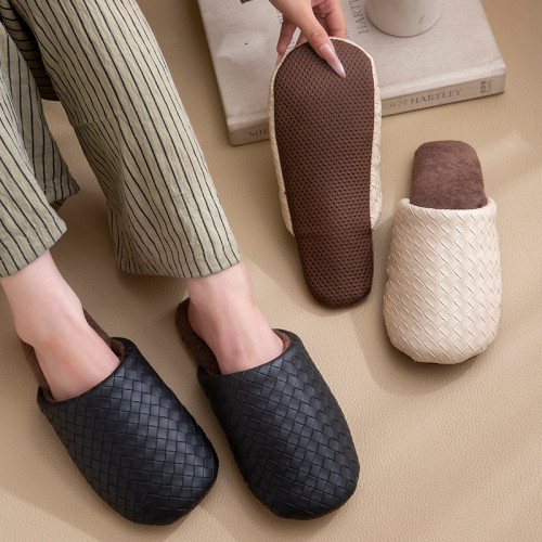 棉拖鞋女款秋冬季室內家居pu防水保暖毛絨軟底靜音棉拖男冬天家用 棉拖鞋女款秋冬季室內家居pu防水保暖毛絨軟底靜音棉拖男冬天家用