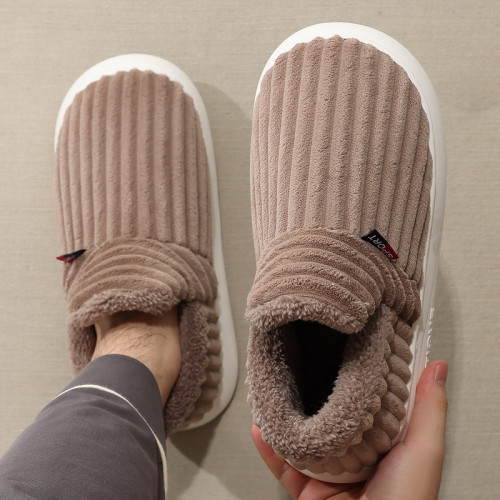 新款棉鞋男鞋雪地靴加絨加厚棉靴時尚百搭防寒保暖拖鞋棉靴棉拖鞋