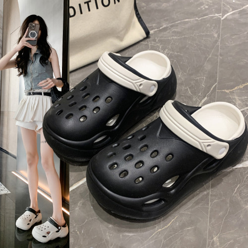 新款夏季eva女士洞洞鞋厚底柔軟舒適可diy家居戶外休閒涼拖鞋 新款夏季eva女士洞洞鞋厚底柔軟舒適可diy家居戶外休閒涼拖鞋