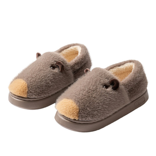 防滑棉拖鞋女款秋冬季2025新款室內家居包跟毛絨保暖厚底棉拖女士 防滑棉拖鞋女款秋冬季2025新款室內家居包跟毛絨保暖厚底棉拖女士