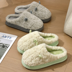 棉拖鞋女款冬季2025新款室內家居保暖毛絨防滑厚底可愛棉