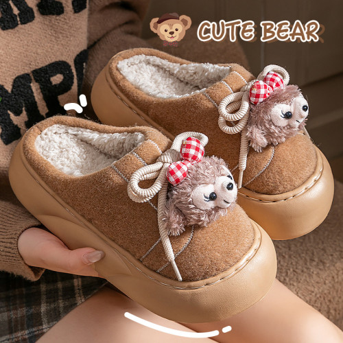 厚底棉拖鞋女秋冬季2025新款室內家居可愛保暖防滑毛毛絨拖鞋女款 厚底棉拖鞋女秋冬季2025新款室內家居可愛保暖防滑毛毛絨拖鞋女款