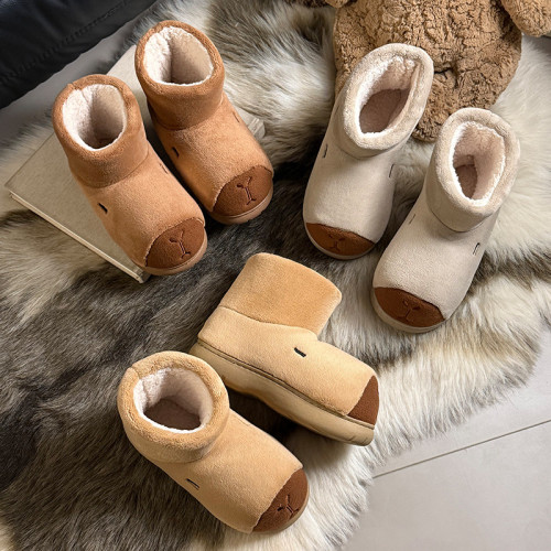 卡皮巴拉雪地靴女款冬季戶外穿保暖防滑厚底加絨中筒棉靴子棉鞋女 卡皮巴拉雪地靴女款冬季戶外穿保暖防滑厚底加絨中筒棉靴子棉鞋女