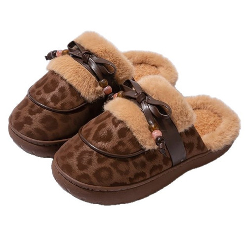 時尚蝴蝶結棉拖鞋女冬季加絨保暖家居室內防滑厚底包頭毛拖女外穿 時尚蝴蝶結棉拖鞋女冬季加絨保暖家居室內防滑厚底包頭毛拖女外穿