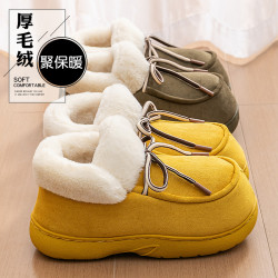 棉拖鞋女士2025新款秋冬季室內家居防滑軟底保暖毛絨棉拖外穿女款