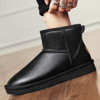 大碼冬季雪地靴男2026新款加厚加絨保暖棉拖鞋防滑防水韓版休閒棉