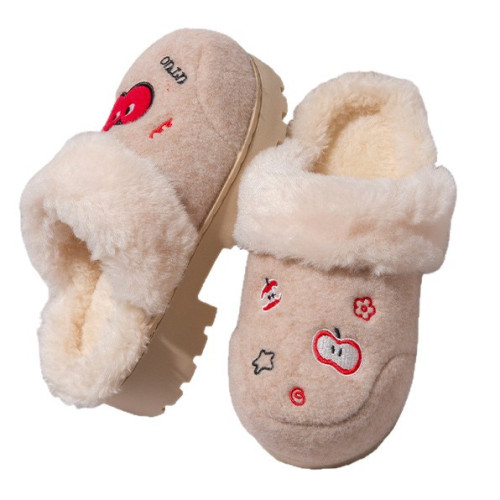 可愛卡通厚底增高棉拖鞋女款冬季2025新款外穿毛絨保暖包頭拖鞋女 可愛卡通厚底增高棉拖鞋女款冬季2025新款外穿毛絨保暖包頭拖鞋女
