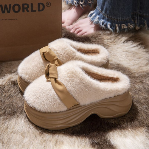 8.0cm增高厚底棉拖鞋女2025新款冬季外穿家居防滑保暖毛絨棉鞋女 8.0cm增高厚底棉拖鞋女2025新款冬季外穿家居防滑保暖毛絨棉鞋女