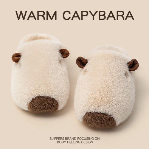 棉拖鞋女士秋冬季2025新款室內居家卡皮巴拉保暖毛毛絨情侶棉拖女 棉拖鞋女士秋冬季2025新款室內居家卡皮巴拉保暖毛毛絨情侶棉拖女