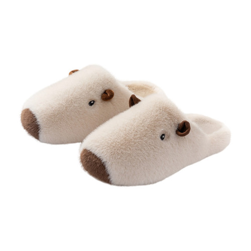 棉拖鞋女士秋冬季2025新款室內居家卡皮巴拉保暖毛毛絨情侶棉拖女 棉拖鞋女士秋冬季2025新款室內居家卡皮巴拉保暖毛毛絨情侶棉拖女