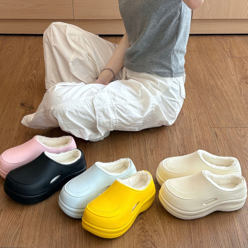 2025新款棉拖鞋冬季室內居家防滑廚師鞋棉增高松糕厚底女外穿月子 2025新款棉拖鞋冬季室內居家防滑廚師鞋棉增高松糕厚底女外穿月子