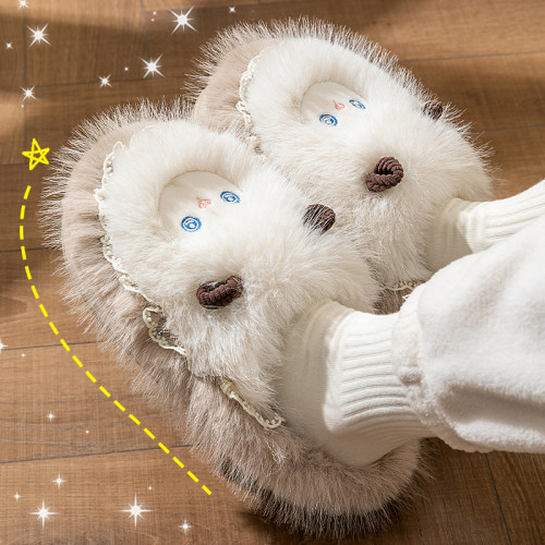 踩屎感棉拖鞋女2025新款秋冬季室內家居卡通可愛厚底保暖毛絨拖鞋 踩屎感棉拖鞋女2025新款秋冬季室內家居卡通可愛厚底保暖毛絨拖鞋