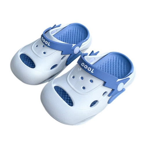 洞洞鞋男童夏季踩屎感女孩厚底防滑拖鞋外穿沙灘包頭兩用涼拖兒童