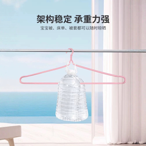 大衣架家用曬被子床單浴巾神器大號加粗實心衣撐子 陽台被單架