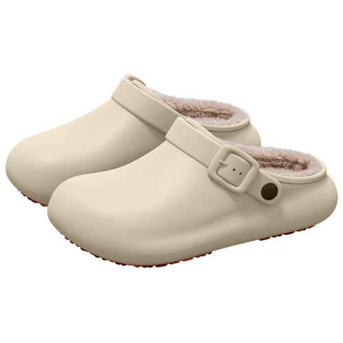 防水棉拖鞋女士2025新款秋冬季室內家居厚底保暖加絨毛毛拖鞋外穿 防水棉拖鞋女士2025新款秋冬季室內家居厚底保暖加絨毛毛拖鞋外穿