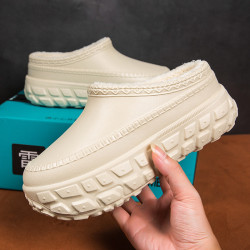 男士棉拖冬季包跟新款室內家居外穿防滑防水棉鞋加絨保暖增高拖鞋