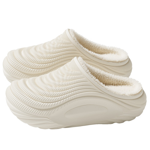 EVA防水棉拖鞋踩屎感家居包頭冬季加絨保暖棉鞋軟底防滑棉鞋情侶