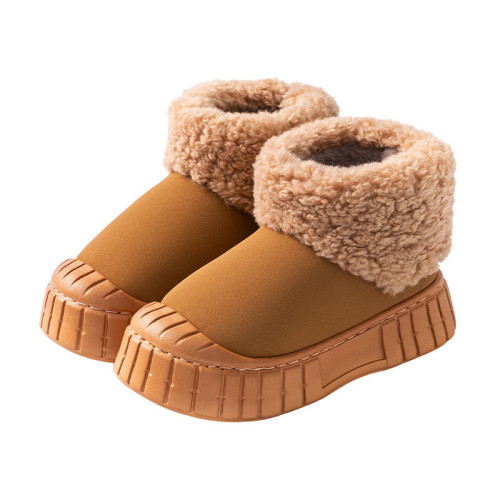羊絨棉拖鞋女款冬季2025新款防滑厚底舒適毛絨外穿保暖棉鞋女 羊絨棉拖鞋女款冬季2025新款防滑厚底舒適毛絨外穿保暖棉鞋女