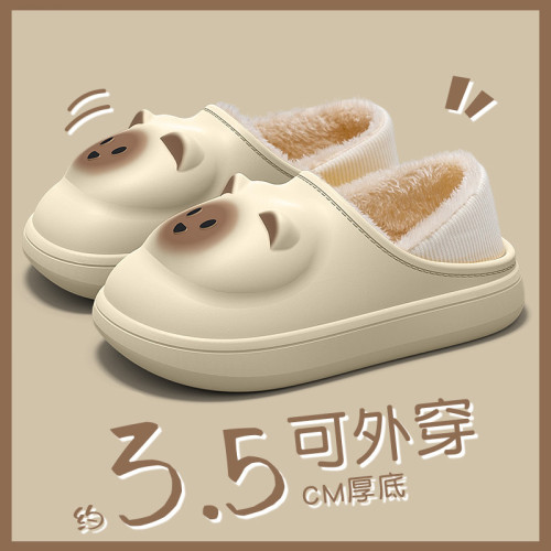 防水棉拖鞋女款冬季2025新款室內家居保暖毛毛包更靜音加絨棉拖女 防水棉拖鞋女款冬季2025新款室內家居保暖毛毛包更靜音加絨棉拖女
