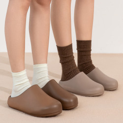 高級感廚師鞋男秋冬新款居家可外穿防滑防水防油汙eva涼拖鞋女式