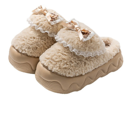 蝴蝶結棉拖鞋女2025秋冬季新款室內家居加絨保暖厚底防滑毛絨棉拖 蝴蝶結棉拖鞋女2025秋冬季新款室內家居加絨保暖厚底防滑毛絨棉拖