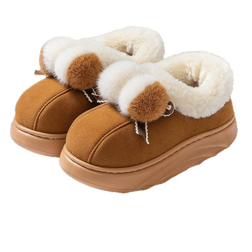 棉拖鞋女2025秋冬季新款室內家居加絨保暖厚底外穿毛絨包跟棉鞋女 棉拖鞋女2025秋冬季新款室內家居加絨保暖厚底外穿毛絨包跟棉鞋女