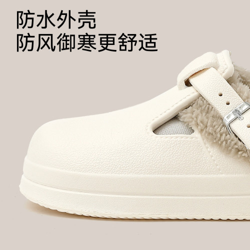 加絨勃肯棉拖女秋冬居家保暖防滑厚底外穿時尚百搭防水棉拖女 加絨勃肯棉拖女秋冬居家保暖防滑厚底外穿時尚百搭防水棉拖女