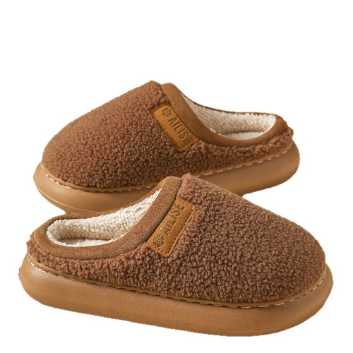 小麵包棉拖鞋毛毛情侶居家2025冬新款保暖防滑男女毛絨拖鞋高級感 小麵包棉拖鞋毛毛情侶居家2025冬新款保暖防滑男女毛絨拖鞋高級感