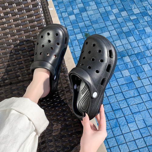 EVA厚底洞洞鞋女夏外穿增高防滑踩屎感沙灘包頭潮流新款涼拖鞋diy EVA厚底洞洞鞋女夏外穿增高防滑踩屎感沙灘包頭潮流新款涼拖鞋diy