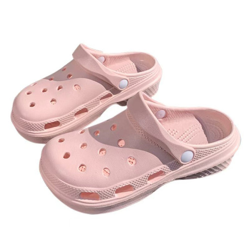 EVA厚底洞洞鞋女夏外穿增高防滑踩屎感沙灘包頭潮流新款涼拖鞋diy EVA厚底洞洞鞋女夏外穿增高防滑踩屎感沙灘包頭潮流新款涼拖鞋diy