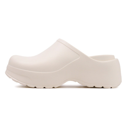 新款廚師鞋女夏季外穿厚底增高拖鞋 EVA防滑耐磨透氣不臭腳包頭拖