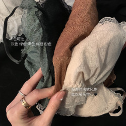 法式小仙女蕾絲美背抹胸柔軟舒適帶按摩粒胸墊無鋼圈背心吊帶內衣