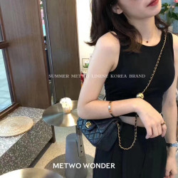 metwo無鋼圈一體式無痕運動背心純棉防震防走光瑜珈背心百搭外穿