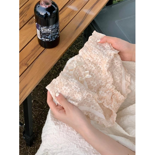 日系少女英國梨花內褲美式泡芙純棉透氣抑菌無痕中腰女士三角內褲