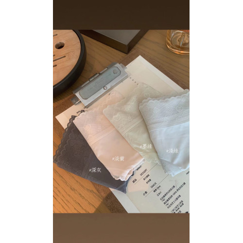 蠶絲愛心面膜褲 冰絲無痕透氣超薄女士中腰三角褲女純棉底擋短褲