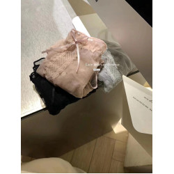 METWO少女心爆棚性感甜美蕾絲內褲女士中腰半透明日系圓點三角褲