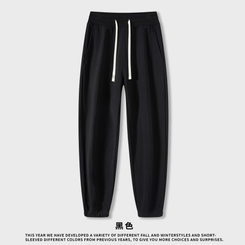 470G純棉秋冬重磅加厚運動束腳松緊小腳收口抽繩休閒衛褲男保暖 470G純棉秋冬重磅加厚運動束腳松緊小腳收口抽繩休閒衛褲男保暖