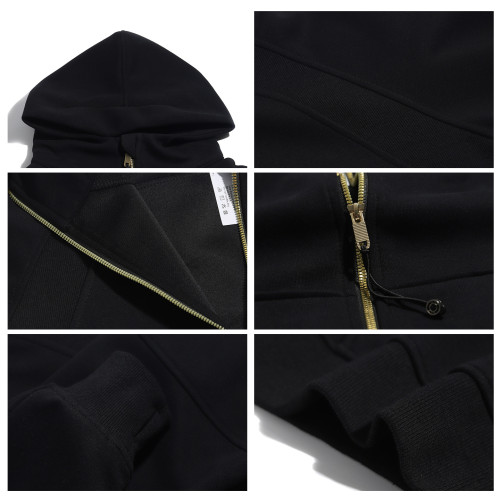 寬松金拉鍊scuba衛衣顯瘦上衣lulu fend運動休閒連帽薄款瑜珈外套