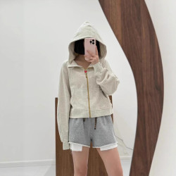 lulufend秋冬同款衛衣全拉鍊運動健身連帽上衣金拉鍊寬松開衫外套