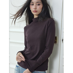 【盛都】25秋新基礎款百搭親膚修身高級感高彈內搭純色打底上衣女