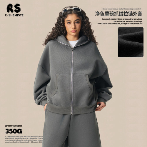 RS男裝|Boxy“龐克”短寬350G抓絨拉鍊連帽外套七分褲衛褲套裝 RS男裝|Boxy“龐克”短寬350G抓絨拉鍊連帽外套七分褲衛褲套裝