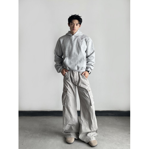 DAY NY閃電紋刺綉短款連帽衛衣男女boxy正肩美式痞帥帽衫外套情侶 DAY NY閃電紋刺綉短款連帽衛衣男女boxy正肩美式痞帥帽衫外套情侶