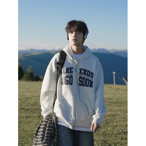 左奇函同款GOGOSOON衛衣男400g新款春秋外套青少年拉鍊休閒連帽潮 左奇函同款GOGOSOON衛衣男400g新款春秋外套青少年拉鍊休閒連帽潮