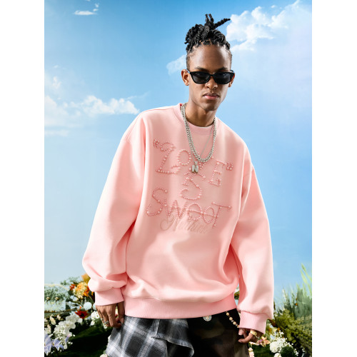 Nuthink多巴胺珍珠圓領衛衣字母重磅潮牌寬松情侶男女2025秋新款 Nuthink多巴胺珍珠圓領衛衣字母重磅潮牌寬松情侶男女2025秋新款