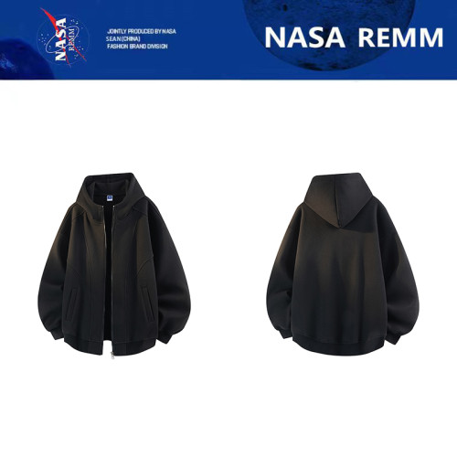 NASA聯名美式復古開衫衛衣男2025春秋新款潮牌情侶款連帽休閒外套 NASA聯名美式復古開衫衛衣男2025春秋新款潮牌情侶款連帽休閒外套