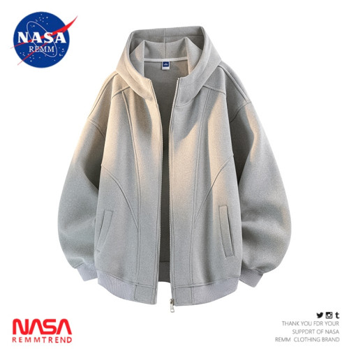 NASA聯名美式復古開衫衛衣男2025春秋新款潮牌情侶款連帽休閒外套 NASA聯名美式復古開衫衛衣男2025春秋新款潮牌情侶款連帽休閒外套