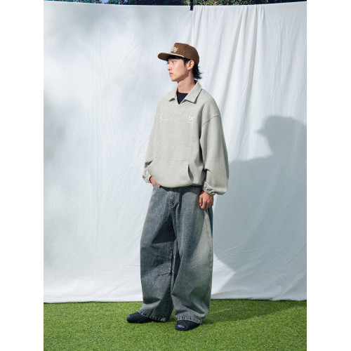 Mentmate 25AW AD珠地定織衛衣 秋冬廓形大翻領套頭上衣 男女休閒 Mentmate 25AW AD珠地定織衛衣 秋冬廓形大翻領套頭上衣 男女休閒