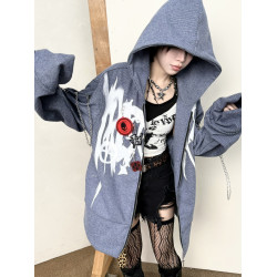 triSEGGA 25fw 彌海砂條紋衛衣（塗鴉印花金屬裝飾掛牌外套）