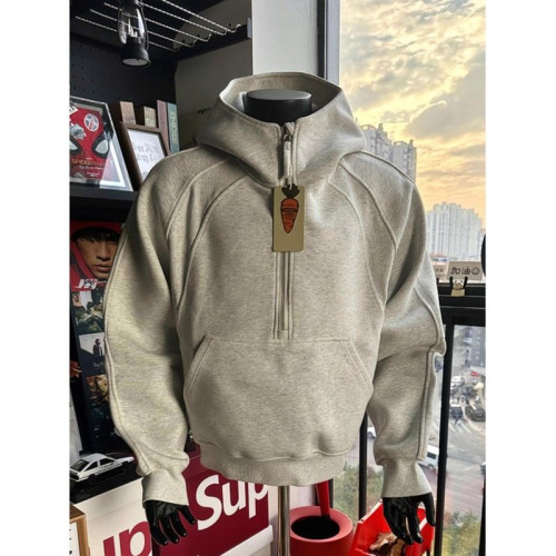 cleanfit潮牌硬挺衛衣男款設計感小衆解搆外套痞帥潮牌半拉鍊上衣 cleanfit潮牌硬挺衛衣男款設計感小衆解搆外套痞帥潮牌半拉鍊上衣