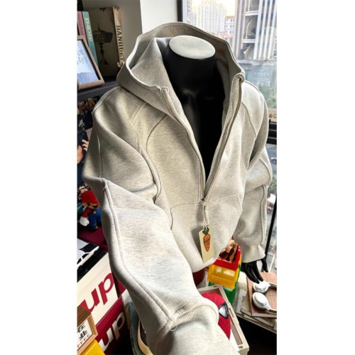 cleanfit潮牌硬挺衛衣男款設計感小衆解搆外套痞帥潮牌半拉鍊上衣 cleanfit潮牌硬挺衛衣男款設計感小衆解搆外套痞帥潮牌半拉鍊上衣